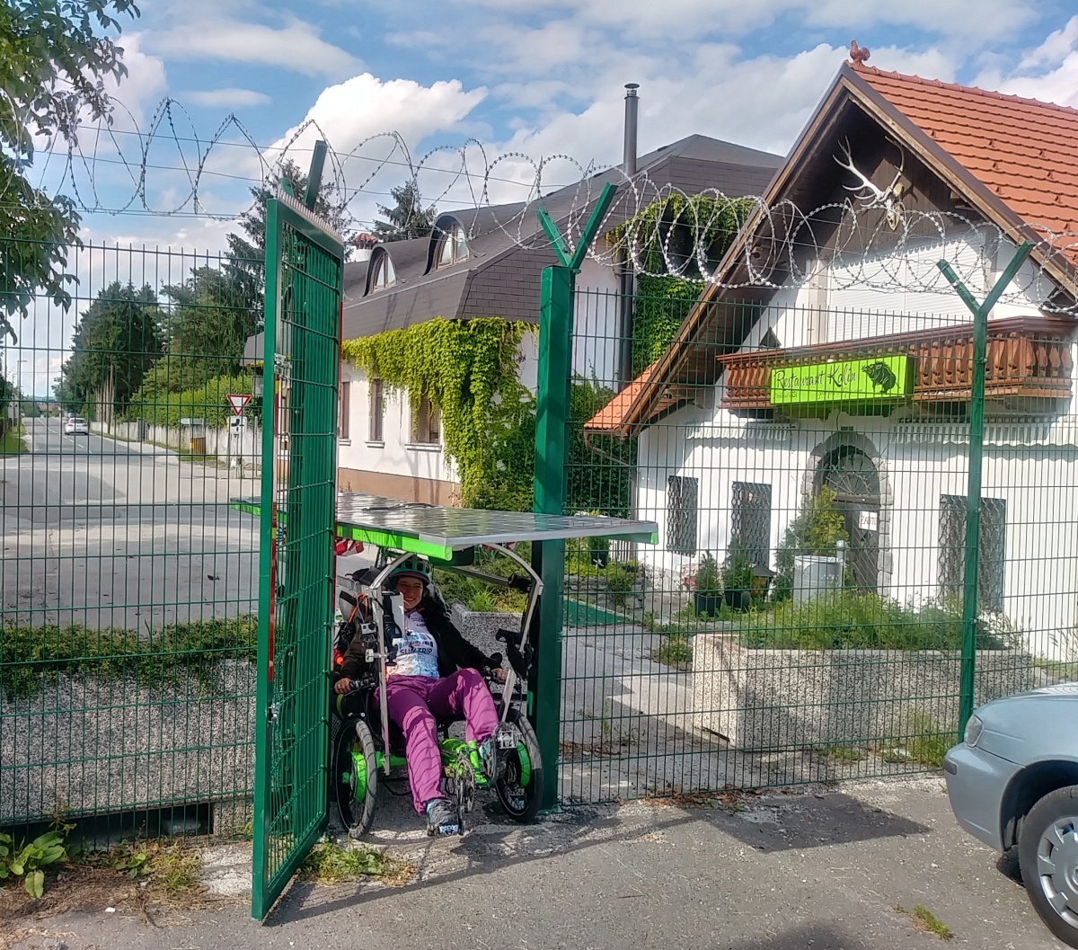 We thought this was the cutest border crossing ever, but it didn't take long after crossing it before the Croatian police escorted us back and asked that we go through the real border. This one's just for locals.